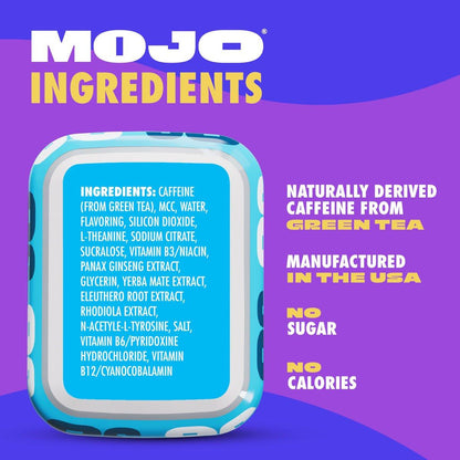 MOJO Energy Pouches Mint – 50 mg Koffein-Pouch, 15 Beutel, Einzelpackung