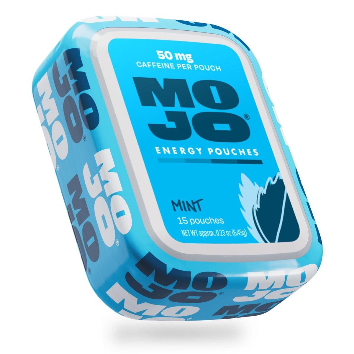 MOJO Energy Pouches Mint – 50 mg Koffein-Pouch, 15 Beutel, Einzelpackung
