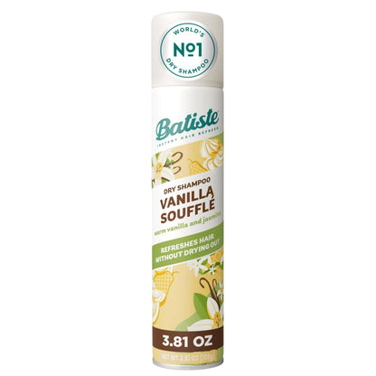 Batiste™ Trockenshampoo, Vanille Souffle, 108 ml – Nr. 1 Sieger-Marke, erfrischt das Haar sofort und absorbiert Öl zwischen den Haarwäschen