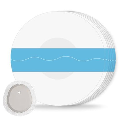 Kuruyo 100 Stück Dexcom G7 Over Patches – Transparente, wasserdichte und hypoallergene Haftpflaster für Sensoren, 15 Tage Haltbarkeit, Latexfrei