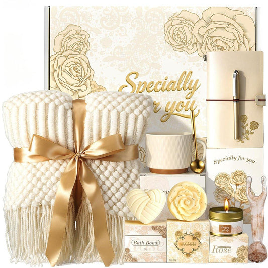 Muttertagsgeschenke für Mama, Ehefrau, Oma, Schwester, Tochter, Freundin - Geburtstagsgeschenke für Frauen, Selbstpflege-Geschenk, Entspannungsgeschenk, Wellness-Geschenkkorb für Frauen, Gute Besserung Geschenk für Frauen