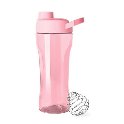Simple Modern Rally Plastik Protein Shaker Flasche mit Ball | 24 oz Auslaufsicherer Becher für Proteinshakes, Mixgetränke, Elektrolyte, Pre Workout | Blush Mix