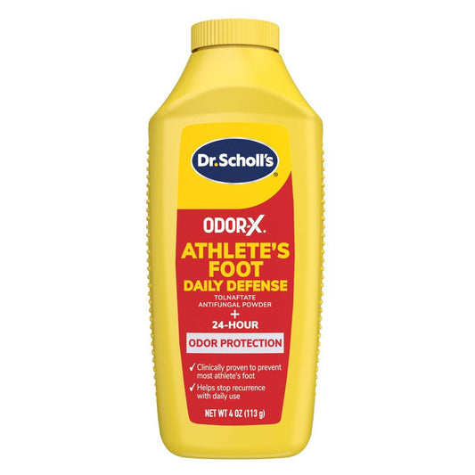 Dr. Scholl’s Odor-X Fußpilz-Tägliches Schutzpuder – 24-Stunden Geruchsschutz, verhindert Wiederauftreten bei täglicher Anwendung, lindert Juckreiz, Brennen & Rötungen, Fußgesundheit