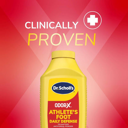 Dr. Scholl’s Odor-X Fußpilz-Tägliches Schutzpuder – 24-Stunden Geruchsschutz, verhindert Wiederauftreten bei täglicher Anwendung, lindert Juckreiz, Brennen & Rötungen, Fußgesundheit
