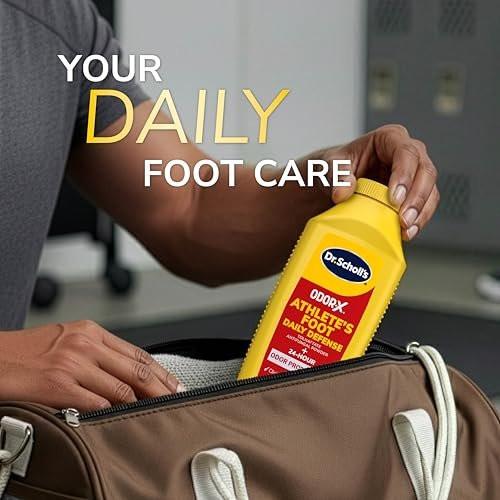 Dr. Scholl’s Odor-X Fußpilz-Tägliches Schutzpuder – 24-Stunden Geruchsschutz, verhindert Wiederauftreten bei täglicher Anwendung, lindert Juckreiz, Brennen & Rötungen, Fußgesundheit