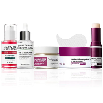 BGGJJ Collagen Hautpflege-Set – 5-teiliges Anti-Aging-Gesichtspflegeset für Frauen – Strafft die Haut, verkleinert Poren, glättet Falten, feuchtigkeitsspendend – Inklusive Serum, Gesichtscreme, Augencreme, Toner und Reiniger