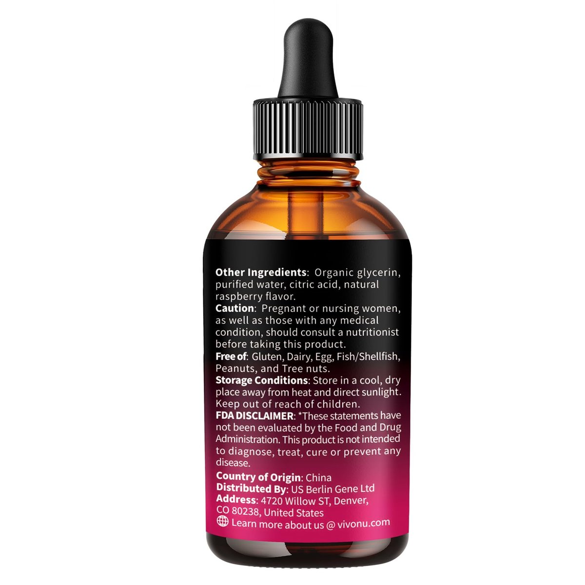 VivoNu Vitamin B Komplex flüssige Tropfen, methyliertes Vitamin B12 6000 mcg, B1, B6, B3, B5, B2, Folat, Biotin mit Vitamin C D A E, Magnesium, Zink, CoQ10 für Energie (1 Flasche)