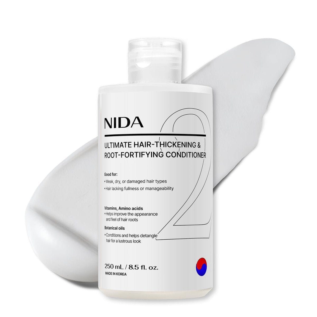 NIDA Ultimate Haarverdichtender & Wurzelstärkender Conditioner | Für geschmeidiges, glänzendes Haar | Stärkt & pflegt alle Haartypen | 250 ml