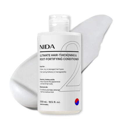 NIDA Ultimate Haarverdichtender & Wurzelstärkender Conditioner | Für geschmeidiges, glänzendes Haar | Stärkt & pflegt alle Haartypen | 250 ml