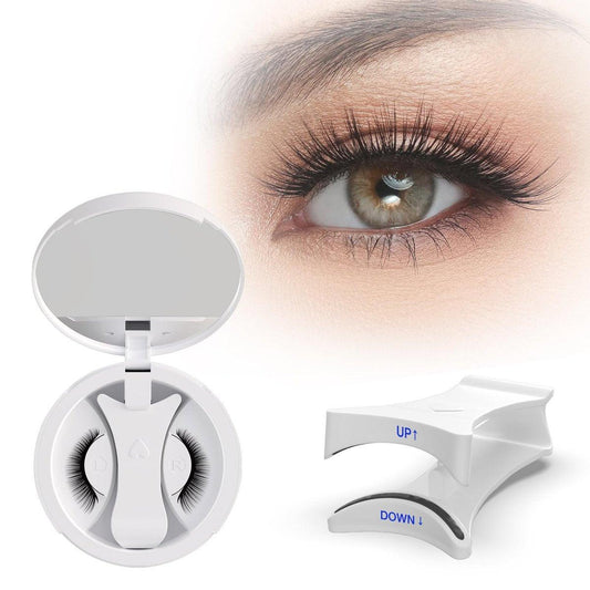 OKPRO Magnetische Wimpern mit Applikator – 1 Paar wiederverwendbar & natürlich aussehend, kein Kleber nötig, einfach anzubringen & zu entfernen, leicht & bequem für den ganzen Tag
