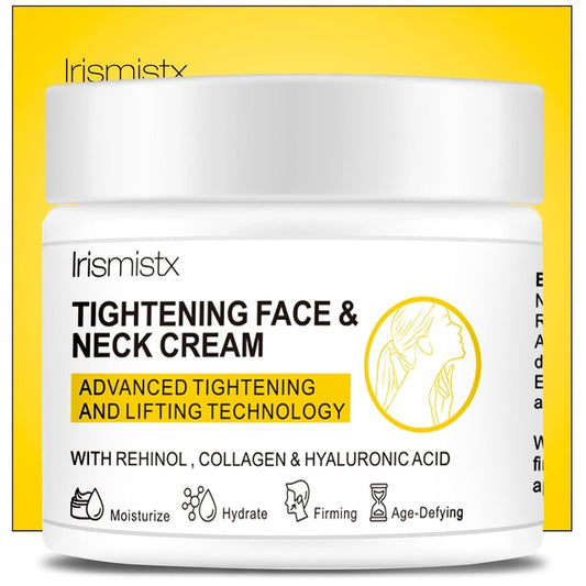 Irismistx Halsstraffende Creme - Hautstraffung für Hals, Gesicht, Dekolleté & Brust, 100 ml