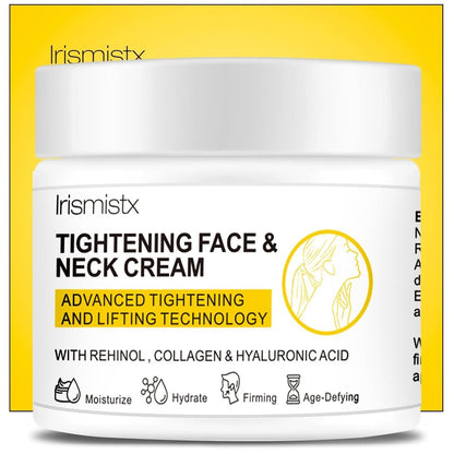 Irismistx Halsstraffende Creme - Hautstraffung für Hals, Gesicht, Dekolleté & Brust, 100 ml
