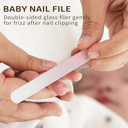 Baby Nagelset mit süßem Eulen-Design – Maniküre- und Pediküre-Set für Neugeborene mit Nagelknipser, Schere, Feile und Pinzette für die Pflege von Babys und Kleinkindern (Geschenk für Mütter) (Pink)