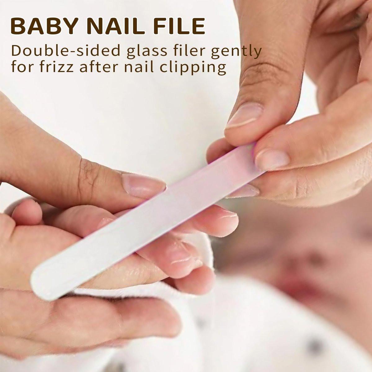 Baby Nagelset mit süßem Eulen-Design – Maniküre- und Pediküre-Set für Neugeborene mit Nagelknipser, Schere, Feile und Pinzette für die Pflege von Babys und Kleinkindern (Geschenk für Mütter) (Pink)