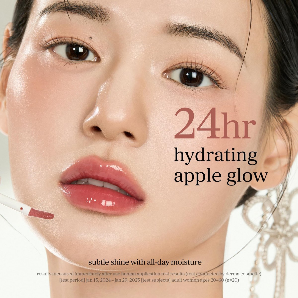 NOONI Korean Lip Oil – Applevanilla | Lang anhaltende, feuchtigkeitsspendende Lippenpflege mit aufpolsternder Wirkung, wasserfest, kein Abziehen, koreanischer Tinten-Lippenstain, nährendes Kristallklar, 3,5 ml