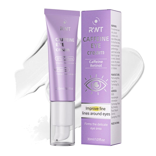 8% Koffein Augencreme & Retinol Anti-Aging Augencreme gegen dunkle Augenringe, Schwellungen, Falten und feine Linien – 30 ml