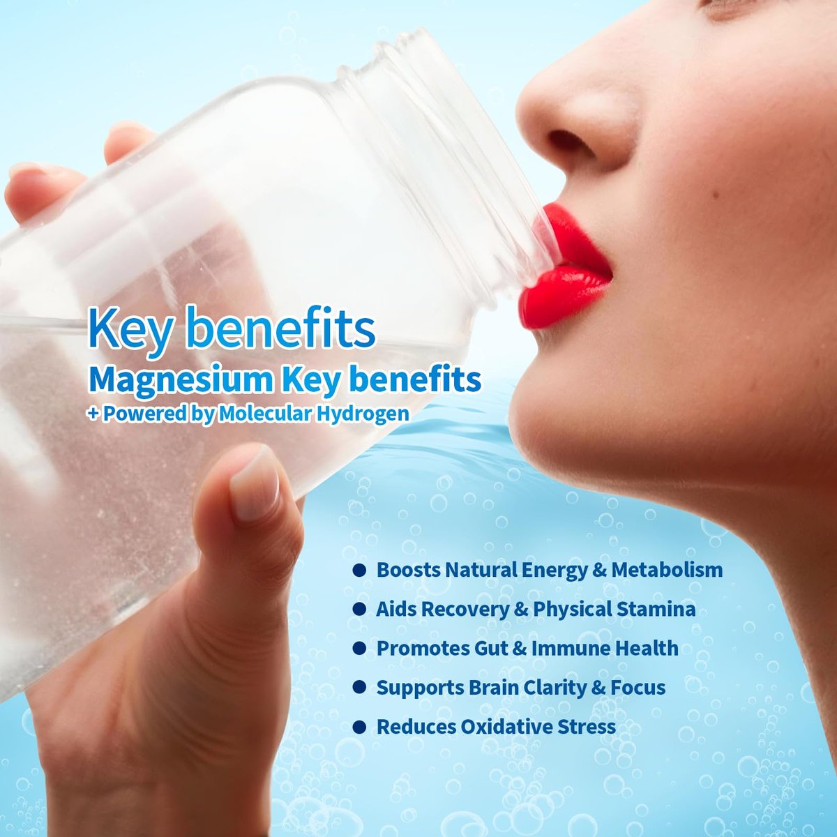 VivoNu Hydrogen-Wasser-Tabletten mit Elektrolyten & Magnesium-Komplex, Vitamin C & D | 2 Geschmacksrichtungen (Orange & Himbeere) | Zuckerfreies Elektrolyt-Pulver-Alternative für schnelle Hydration & Erholung