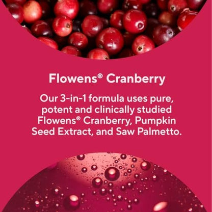 Premium Blasenunterstützung – Kapseln für gelegentlichen Harndrang, Häufigkeit & Inkontinenz – mit klinisch getesteter Cranberry, Kürbis & Sägepalme – 60 Kapseln