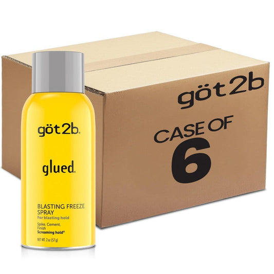 Got2b Glued Travel-Size Blasting Freeze Haarspray, Mini 2 oz Aerosol (6er Pack) – Starker Halt für unterwegs