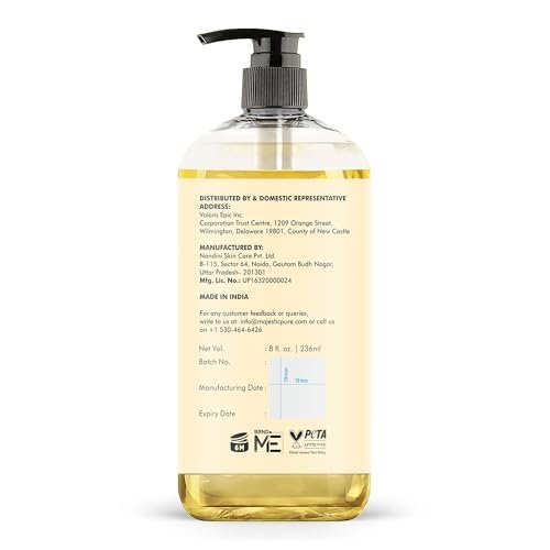 Majestic Pure Öl – 100% reines und natürliches Haarwachstumsöl für Wimpern, Augenbrauen, Haut, Gesicht, Nägel & Kopfhaut – Kokosnuss & Vanille Formel mit Vitamin E – 240 ml