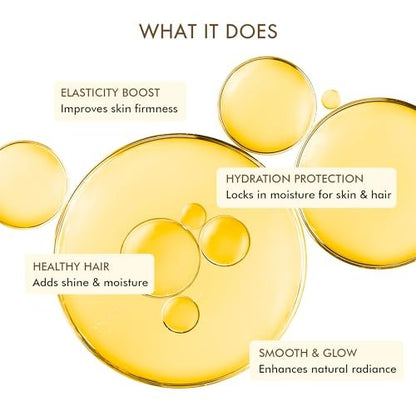 Majestic Pure Öl – 100% reines und natürliches Haarwachstumsöl für Wimpern, Augenbrauen, Haut, Gesicht, Nägel & Kopfhaut – Kokosnuss & Vanille Formel mit Vitamin E – 240 ml