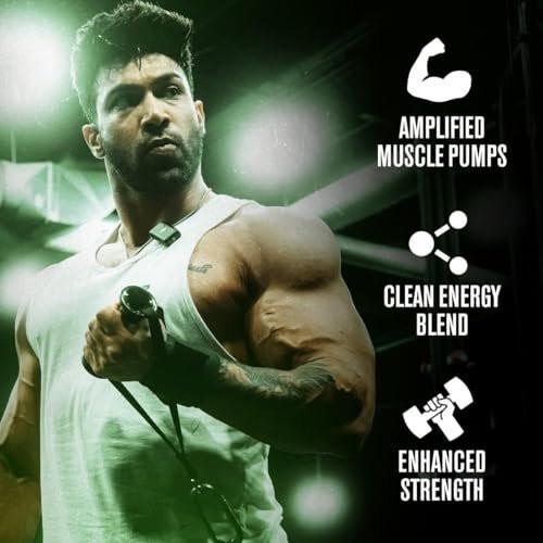 Jacked Factory NITROSURGE Pre-Workout - Unendliche Energie, sofortige Kraftsteigerung, klarer Fokus, intensive Pump - NO-Booster & Pre-Workout-Pulver mit Beta-Alanin - 10 Portionen, Kirsche-Limette