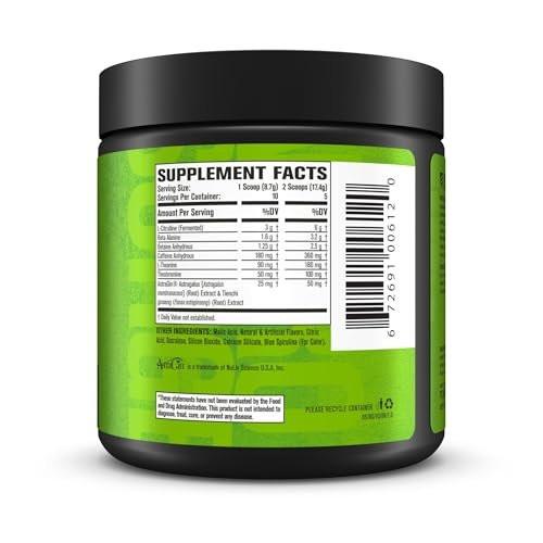 Jacked Factory NITROSURGE Pre-Workout Booster - Endlose Energie, sofortige Kraftsteigerung, klarer Fokus, intensive Pump - mit Beta-Alanin - 10 Portionen, Blaue Himbeere