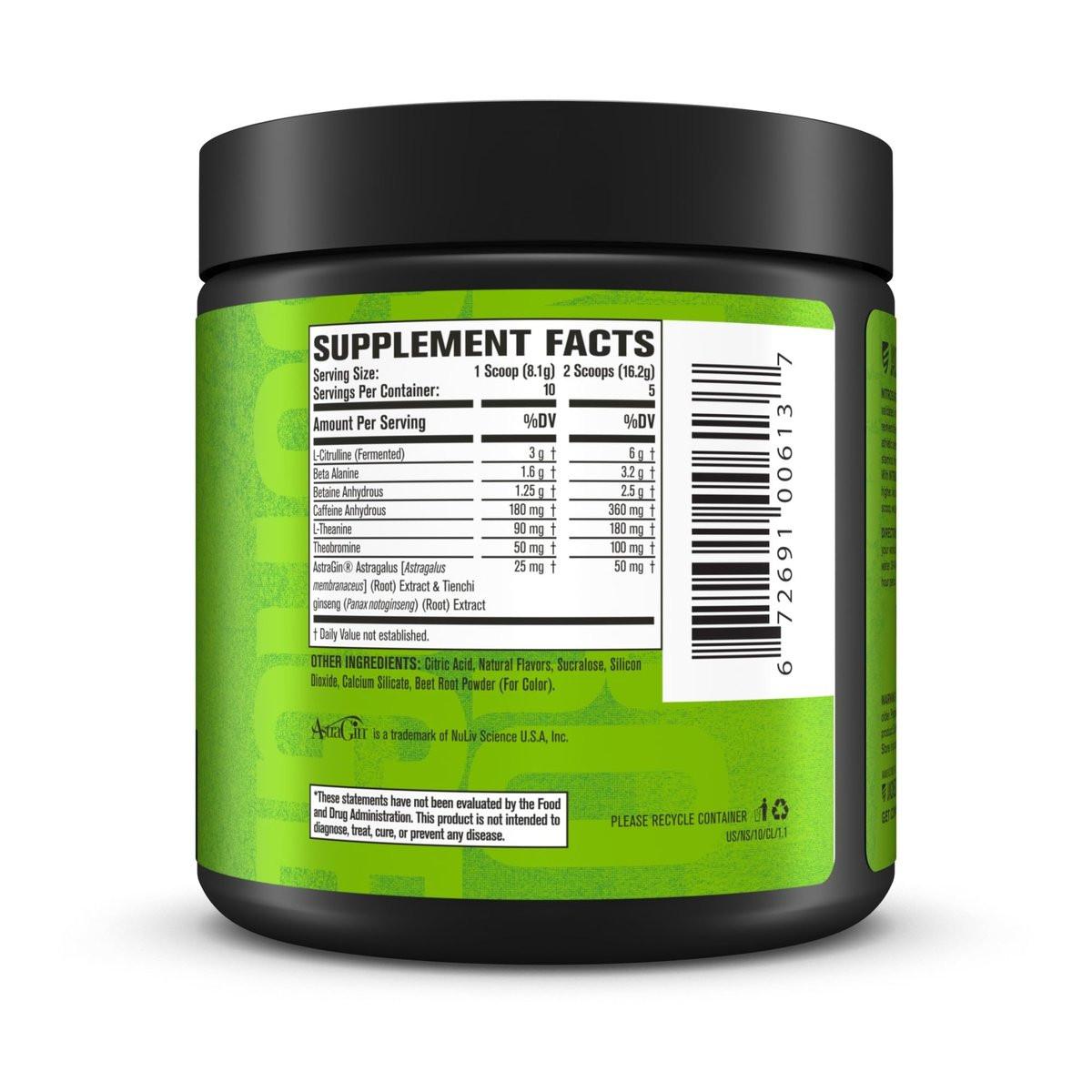 Jacked Factory NITROSURGE Pre-Workout - Unendliche Energie, sofortige Kraftsteigerung, klarer Fokus, intensive Pump - NO-Booster & Pre-Workout-Pulver mit Beta-Alanin - 10 Portionen, Kirsche-Limette