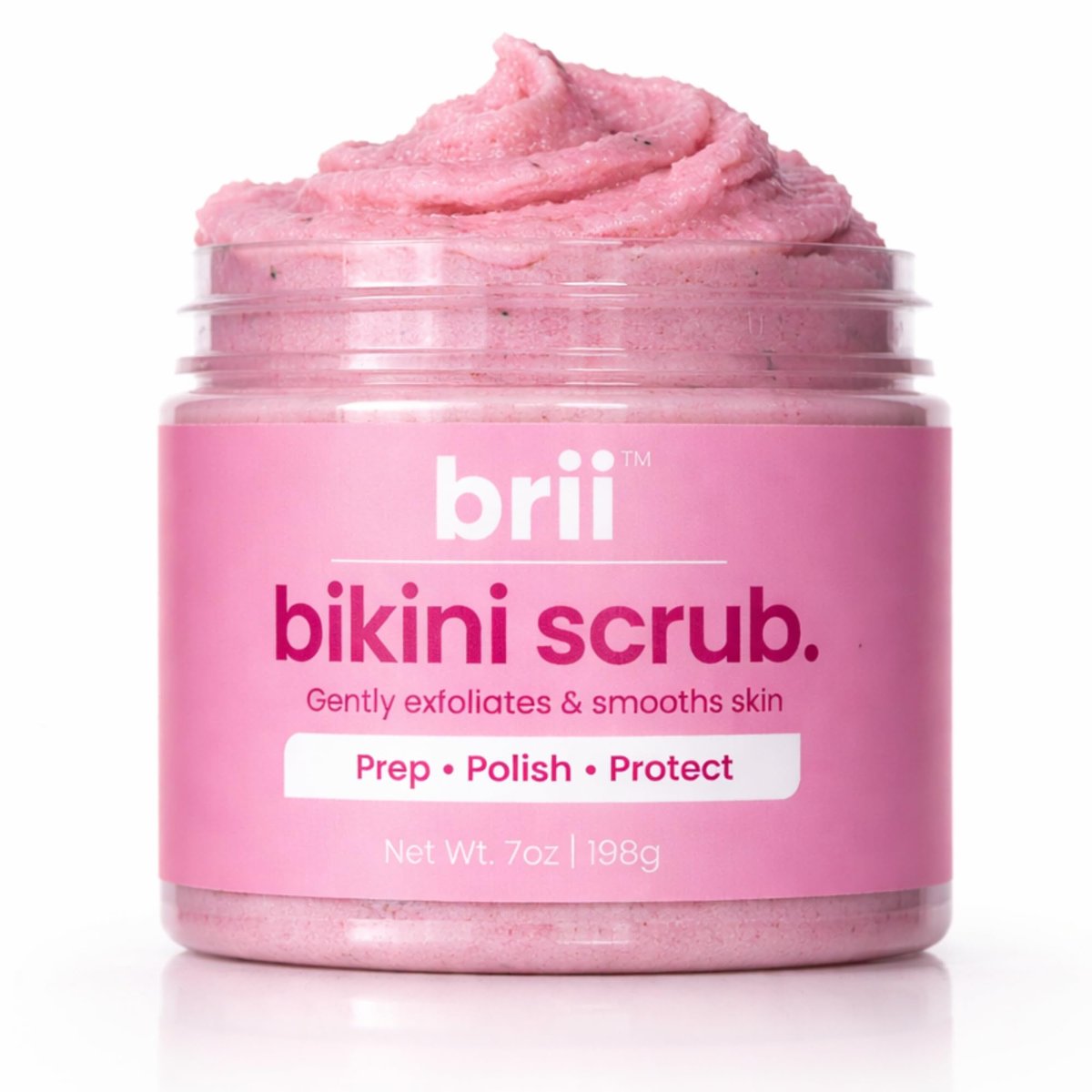 brii Exfoliating Pre Shave + Pre Wax Bikini Area Scrub – Sanfter Peeling-Scrub für Bikinizone & Intimbereich gegen Rasurbumps, eingewachsene Haare & dunkle Flecken – für glatte, ebenmäßige Haut