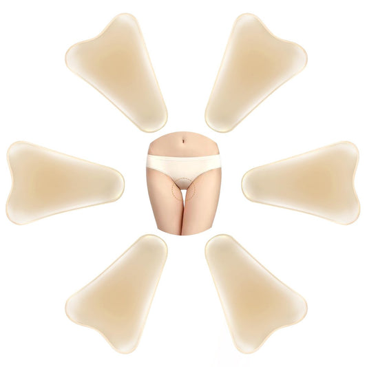 PINKMOLI Camel Front Silicone Coverage Concealer Pads für Damen – 6er-Pack wiederverwendbare unsichtbare Einlagen für Leggings, Yogahosen & Bademode
