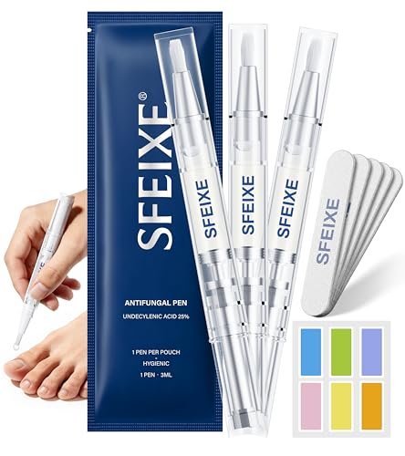FSA/HSA geeigneter Pilzbehandlungsstift für Fußpilz und Nagelpilz – Extra starkes OTC-Antimykotikum mit 25% Undecylensäure, Präzisionsapplikator für Juckreizlinderung und Nagelpflege