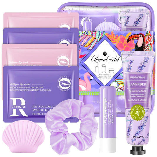 Hautpflegeset für Frauen Geschenk, 11-teiliges Spa-Set – Reisegröße, Komplettes Pflegeset als Geschenk für Geburtstag, Lehrer, Muttertag, Weihnachten