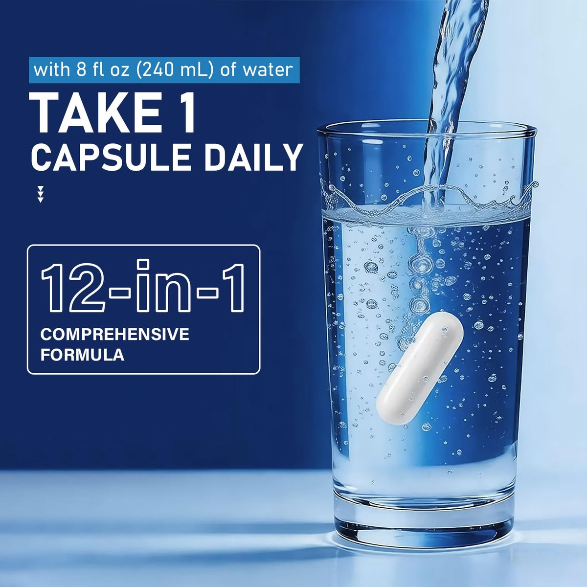 12-in-1 Magnesium Komplex – 1000 mg mit Glycinat, Citrat, Malat, L-Threonat, Taurat – 90 Kapseln für 90 Tage – Vegan &amp; leicht zu schlucken