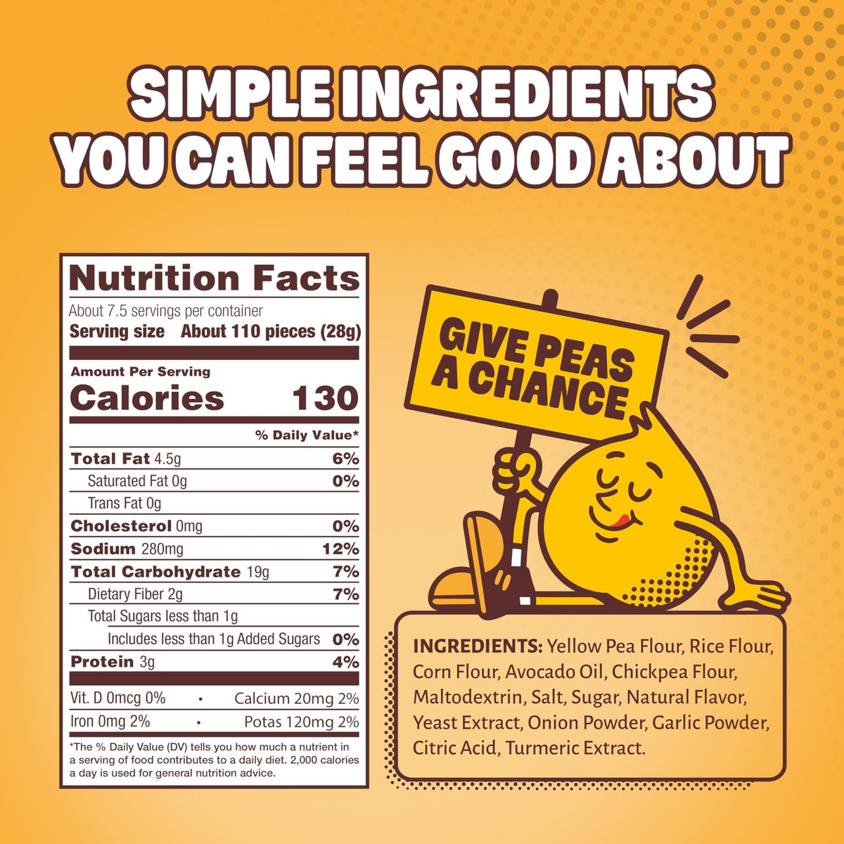 Hippeas Pops Erbsenprotein-Puffs, Cheezy Does It, 1 x 212 g Beutel, gebackene luftige Snacks, 3 g pflanzliches Protein, mit Avocadoöl, 50 % weniger Fett, laktose- & glutenfrei, Non-GMO, frei von den Top 9 Allergenen