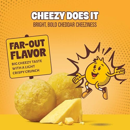 Hippeas Pops Erbsenprotein-Puffs, Cheezy Does It, 1 x 212 g Beutel, gebackene luftige Snacks, 3 g pflanzliches Protein, mit Avocadoöl, 50 % weniger Fett, laktose- & glutenfrei, Non-GMO, frei von den Top 9 Allergenen