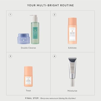 Naturium Multi-Bright Advanced Serum – Aufhellendes Peeling-Serum für strahlende Haut mit L-Arginin, Milchsäure & Glykolsäure, 30 ml