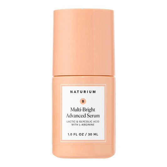 Naturium Multi-Bright Advanced Serum – Aufhellendes Peeling-Serum für strahlende Haut mit L-Arginin, Milchsäure & Glykolsäure, 30 ml