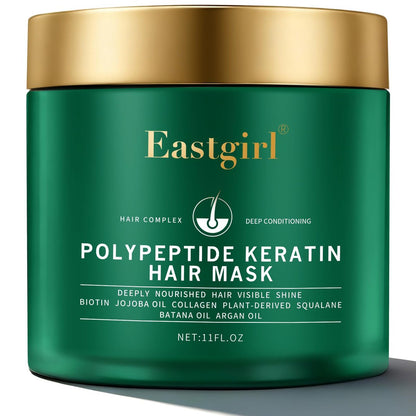Eastgirl Collagen Haarmaske für Tiefenpflege - 4-Protein-Reparatur mit Marokkanischem und Jojoba-Öl, behandelt trockenes, geschädigtes, krauses Haar, nährt und stärkt mit Panax Ginseng, 330 ml