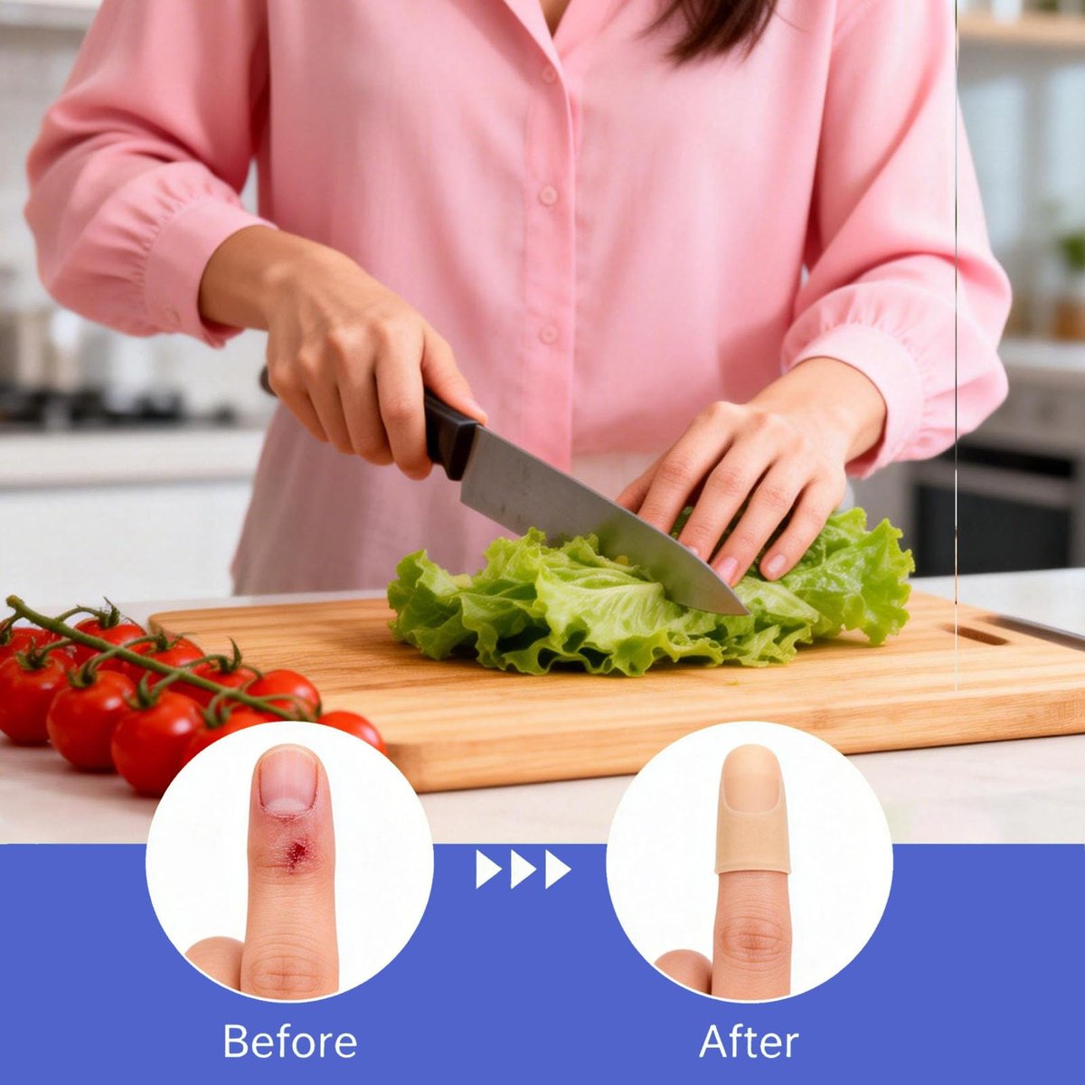 Gel-Fingerlinge Silikon – Schutzkappen für Finger und Daumen bei Arthritis, Rissen, Blasen, Hornhaut und Nagelhaut – Schmerzlinderung & Schutz (Nude)