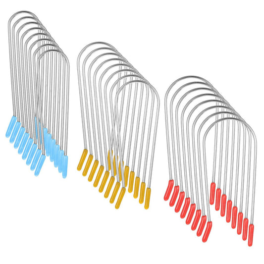 24-teiliges Ersatz-Set für Heißwickler-Clips – Passend für die meisten Wicklergrößen (¾", 1", 1¼")