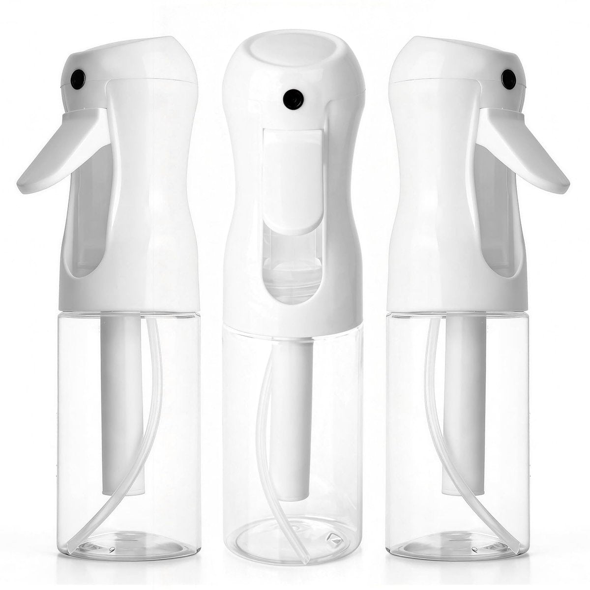 RMNJPW 3er-Pack Sprühflasche 200 ml, kontinuierlicher Zerstäuber, ultrafeiner Wassernebler, nachfüllbare leere Sprühflasche für Haarstyling, Salon, Hautpflege, Reinigung & Pflanzen (6,8 oz, klar)