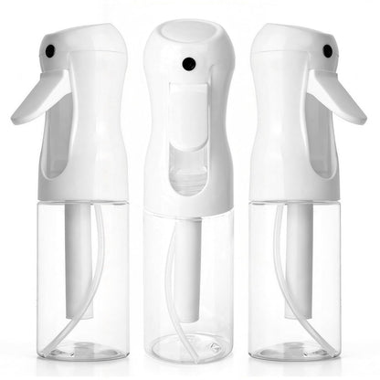 RMNJPW 3er-Pack Sprühflasche 200 ml, kontinuierlicher Zerstäuber, ultrafeiner Wassernebler, nachfüllbare leere Sprühflasche für Haarstyling, Salon, Hautpflege, Reinigung & Pflanzen (6,8 oz, klar)