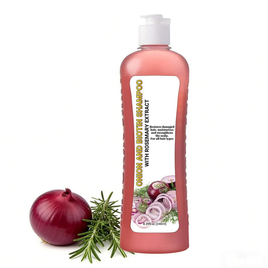 DIARO Onion Rosemary Shampoo mit Biotin & Zitronensäure - Nährende Haarpflege für trockenes, geschädigtes Haar, fördert Glanz und gesund aussehende Strähnen