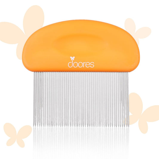 DOORES Tape-In-Extensions-Entfernerkamm – Edelstahl-Feinzahnkamm für schnelles und einfaches Entfernen von Klebeband-Extensions, Perücken und Haarverlängerungen – für alle Haartypen, nasses und trockenes Haar