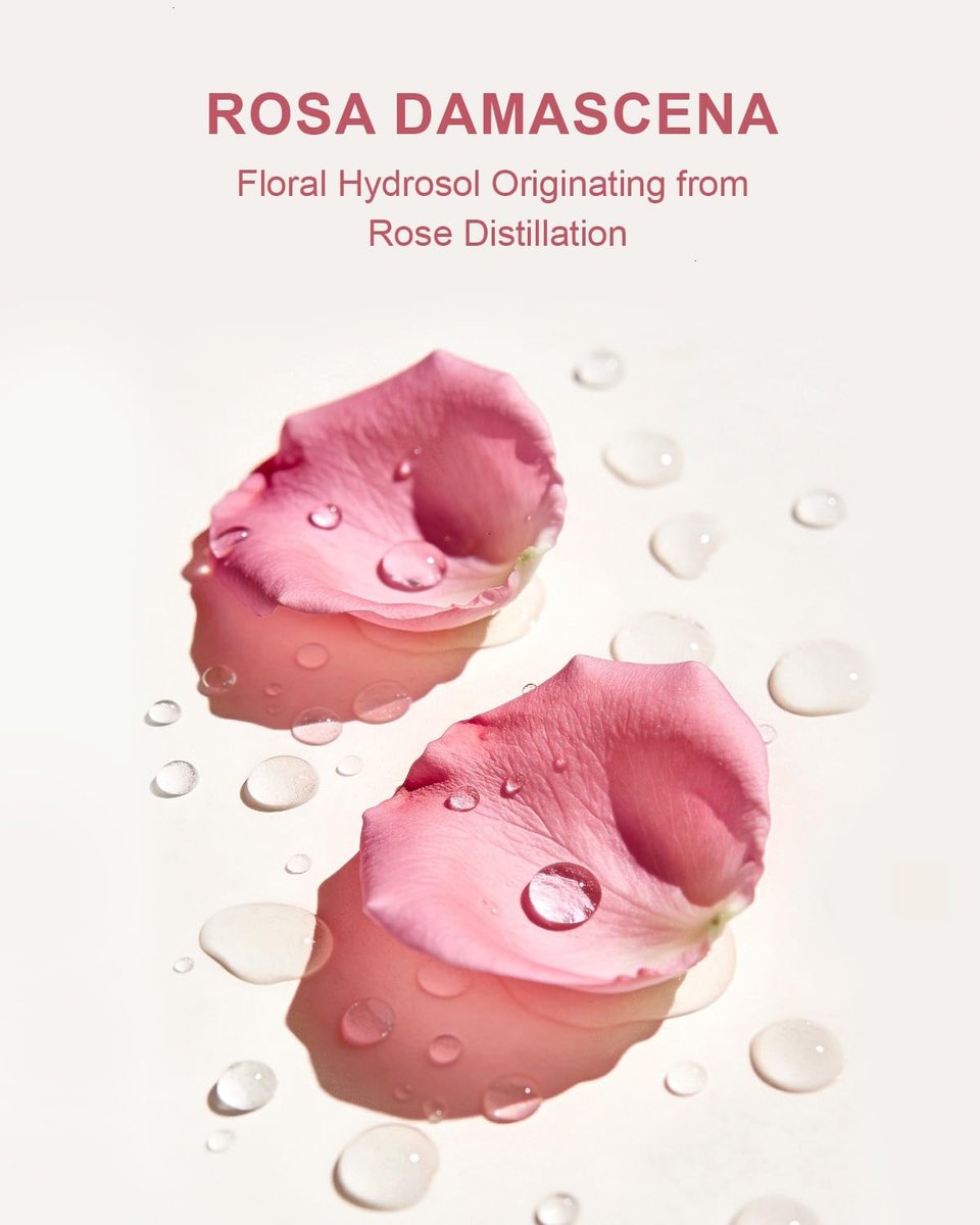 Yoken Bio Rosenwasser Spray für das Gesicht, 240 ml Feinsprühnebel, Gesichtsnebel mit 100 % reinem & natürlichem Rosa Damascena Rosenhydrolat, USDA Bio-zertifiziert, alkoholfrei, vegan, ohne Farbstoffe