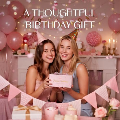 NORVENCE Duftkerzen Geschenkset – Stressabbau Kerzen für Zuhause, Premium Sojakerzen Set, Kerzen für Frauen und Männer, Geburtstagsgeschenke (Geburtstag Rosa, 200 g)