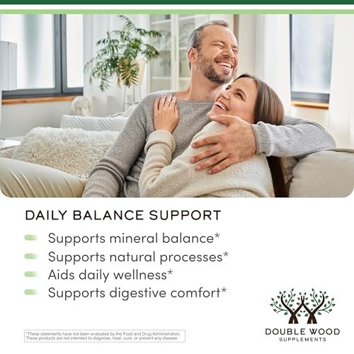 Double Wood Supplements Flüssiges Zeolith Detox – 200 mg Zeolith Klinoptilolith, mit 600 µg Vitamin B12 und 20 µg Vitamin D – 60 ml (2 Fl Oz)