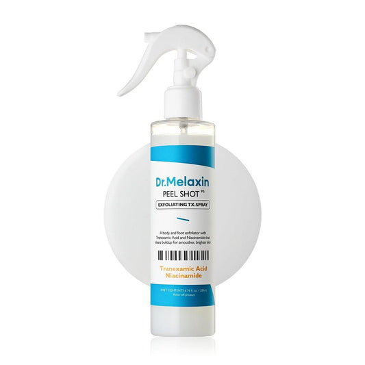 Dr.Melaxin TX Peel Shot Body Exfoliating Spray mit Tranexamsäure & Niacinamid, Aufhellende Körperpflege für ungleichmäßigen Hautton, 200ml