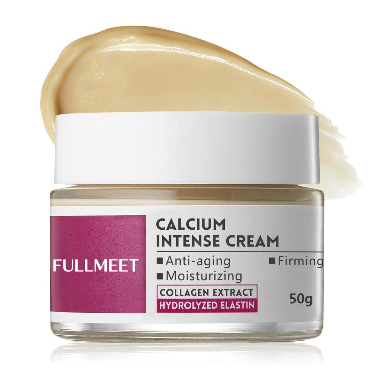 FullMeet Calcium Intense Cream – Kollagen-Calcium-Volumencreme, verbesserte Reparatur & Feuchtigkeitspflege, Anti-Aging & Lifting, 1,69 Fl Oz