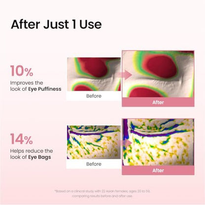 BIODANCE Collagen Peptide Eye Patches, Anti-Falten & Smile Line Patches für Gesicht, Under Eye Mask für feine Linien & Augenringe, Reise-Essentials & Self-Care Geschenke für Frauen, Koreanische Hautpflege (60 Stück)